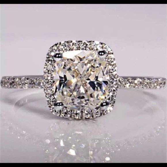Jewelry - Princess Cut 3.5 CT Zircon Ring New